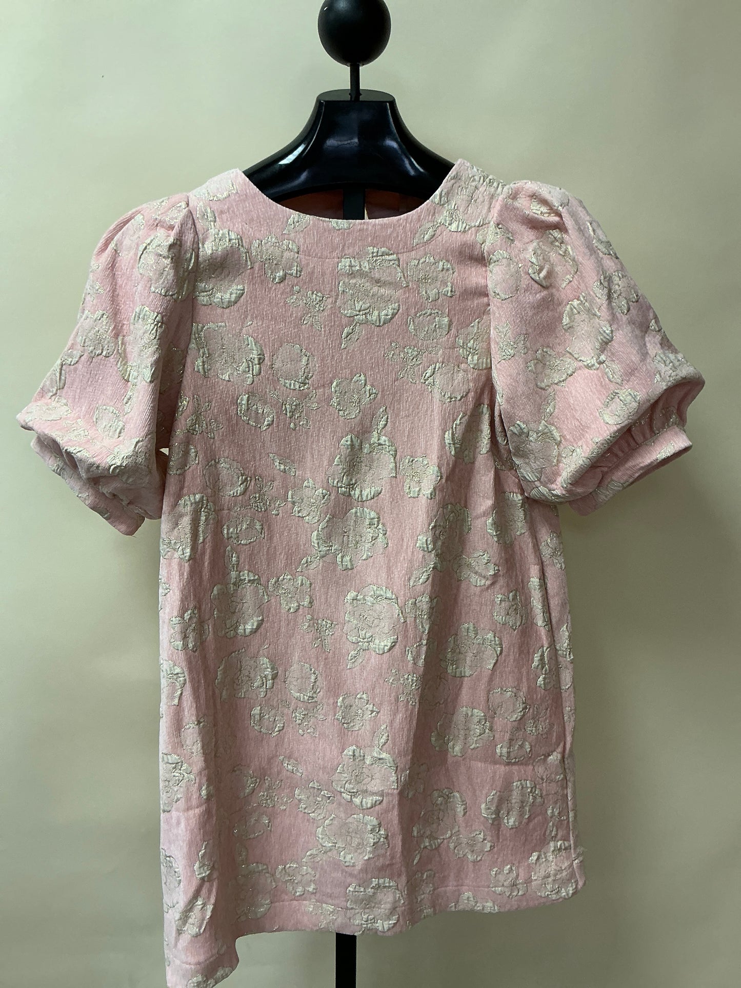 LINED COURDUROY GLORAL PUFF SLV DRESS