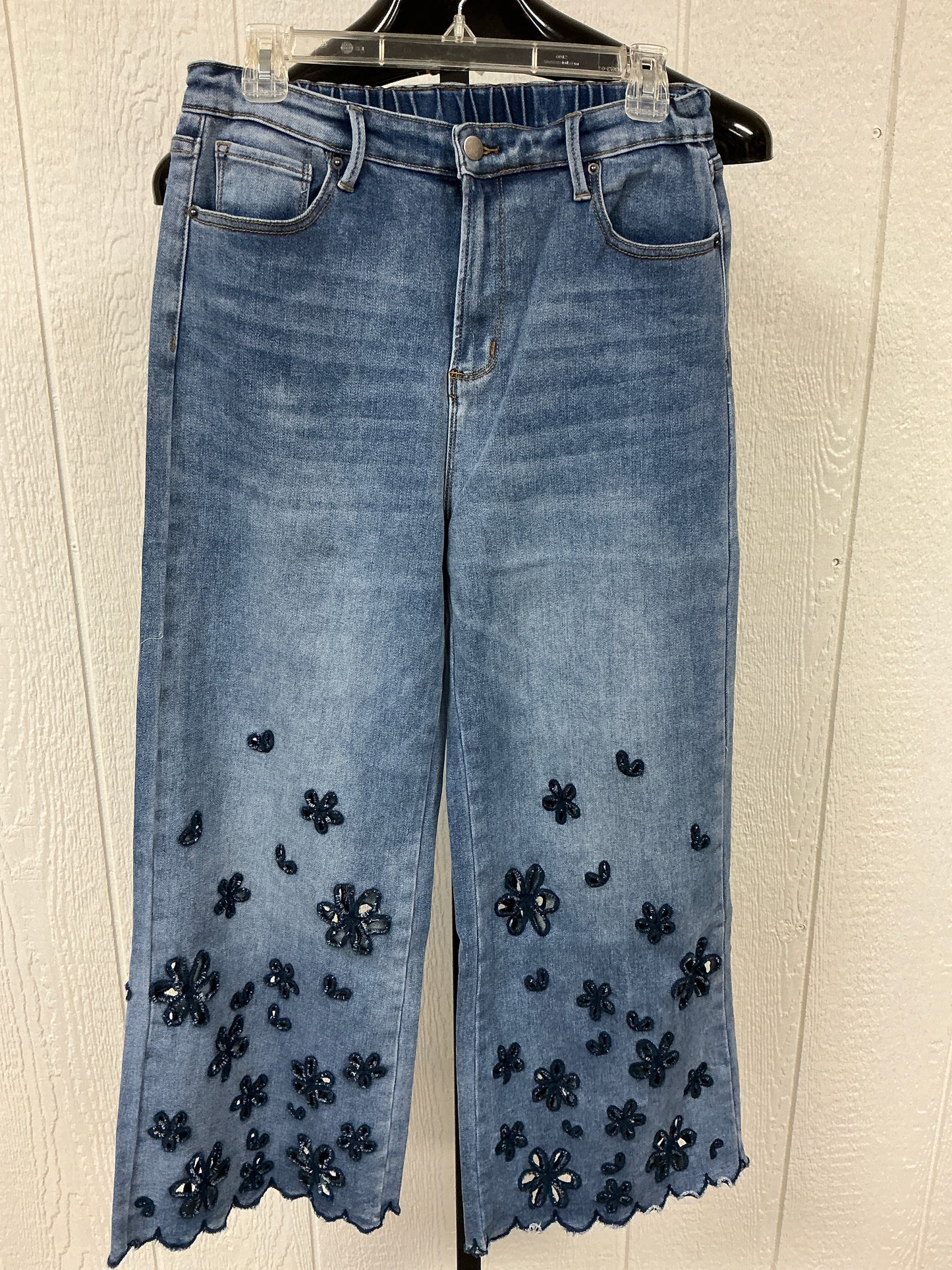 WASHED CUTOUT DENIM JEANS (BP1157