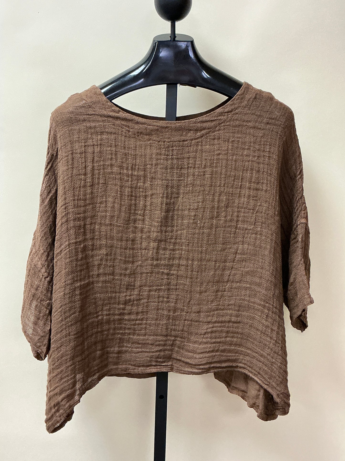 PECAN LINEN TOP
