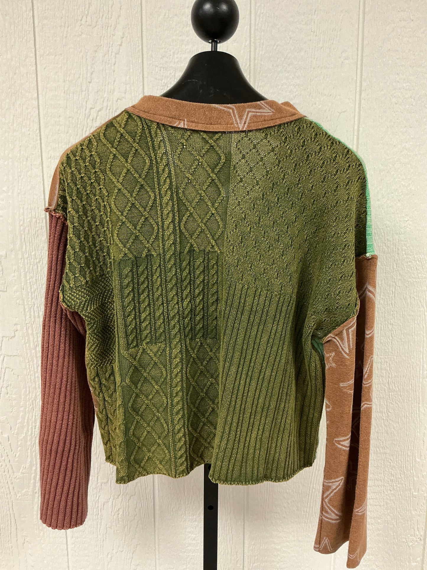 STAR PATTERN FRANCH TERRY SWEATER