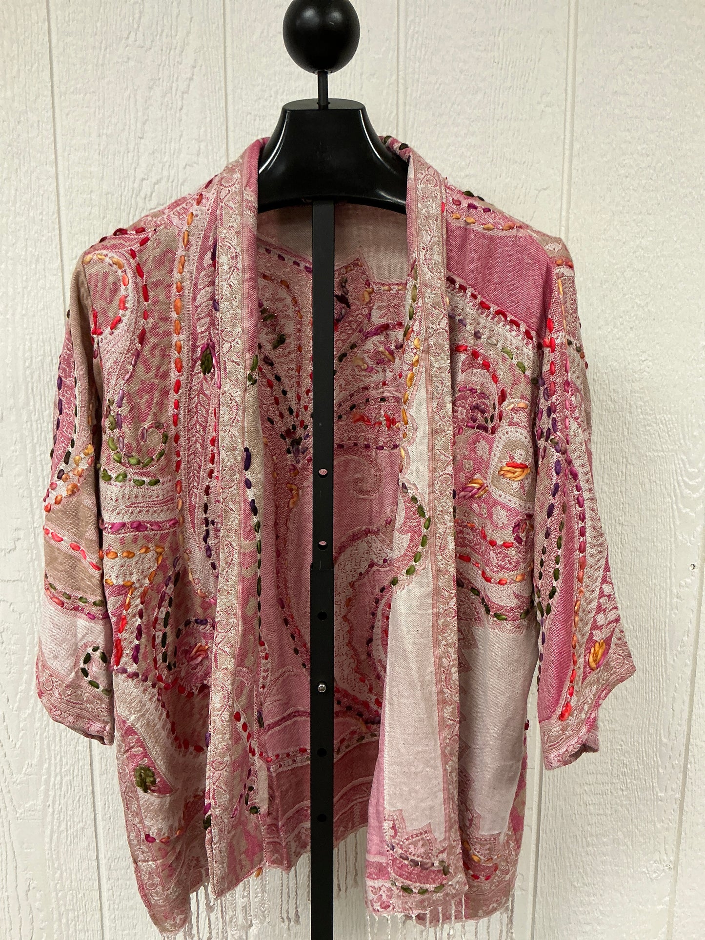 PINK CARDIGAN MULTI THREAD (LE11521