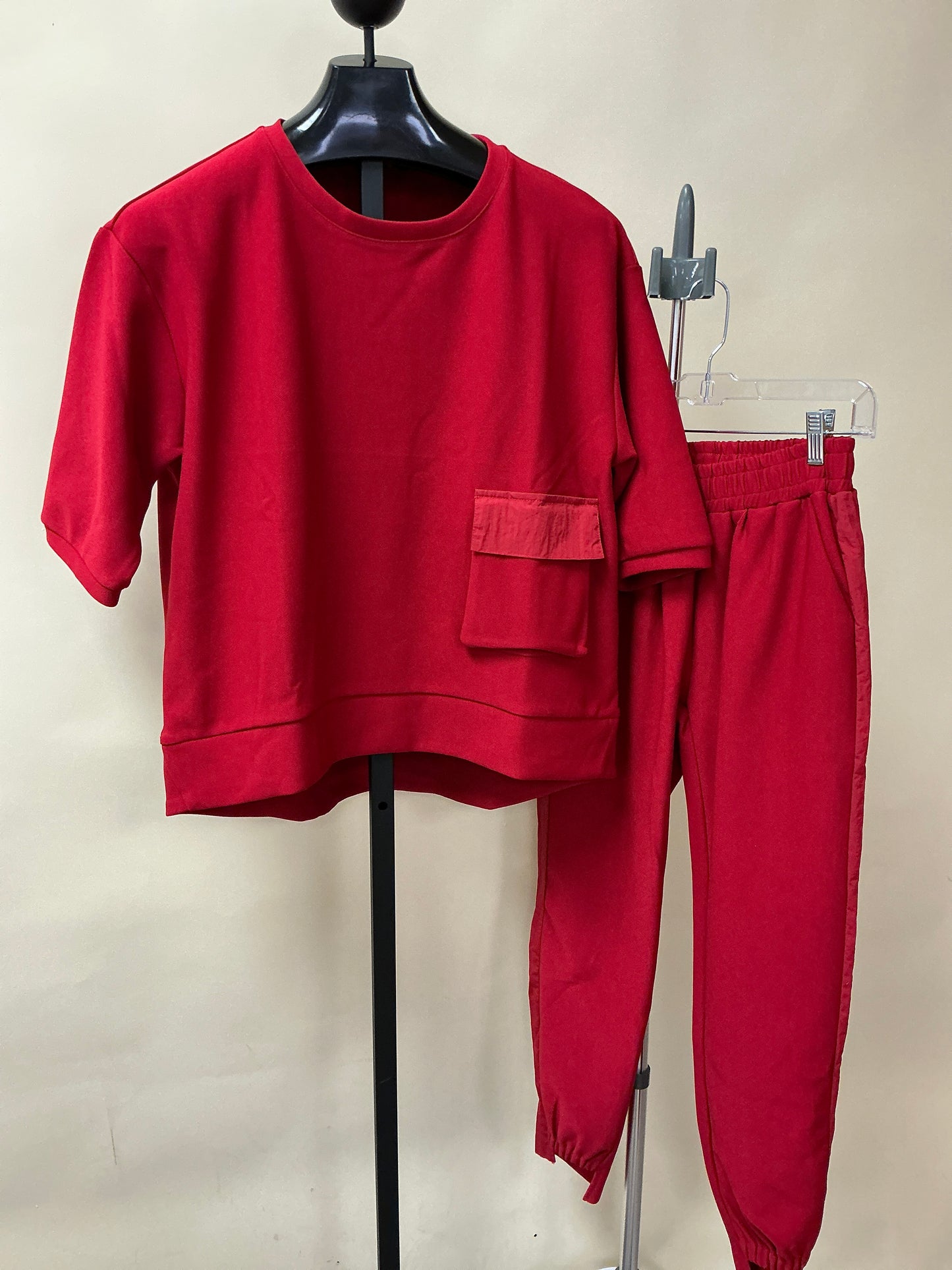 KAREN KNIT CREPE SET (33069K