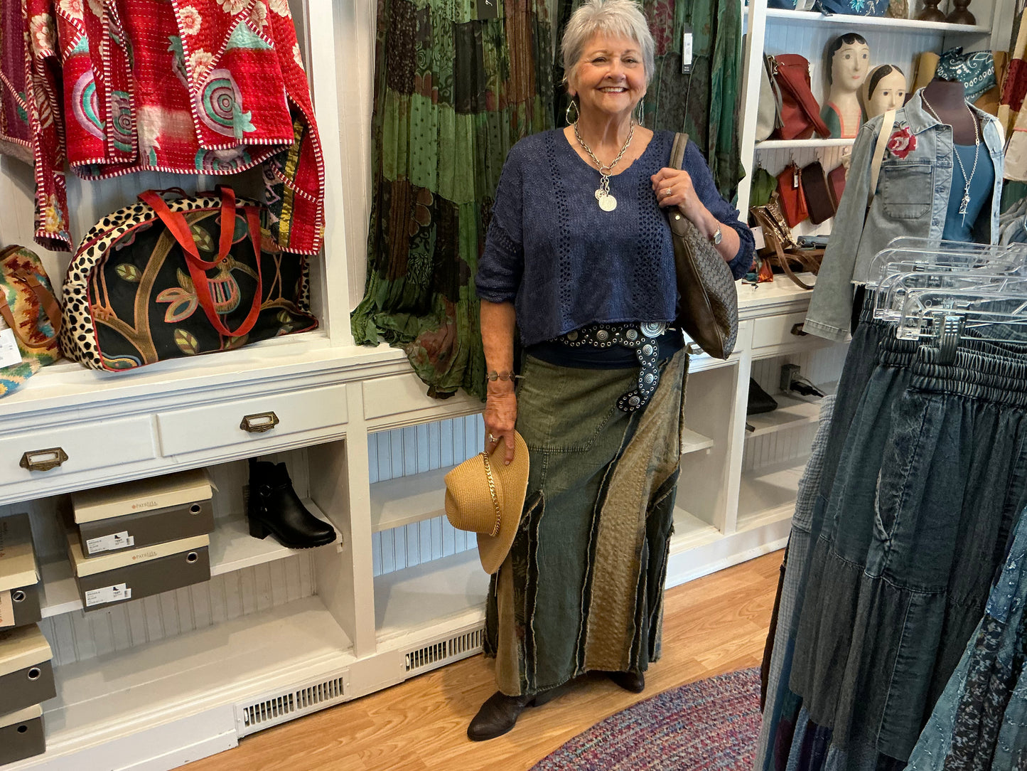 FAUX LEATHER OVAL VINTAGE BELT