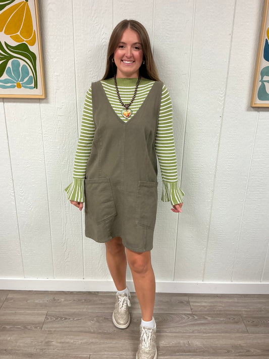 ACID WASH DENIM DRESS (ID17788