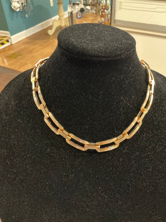 TEXTURED GOLD LINKS NCK