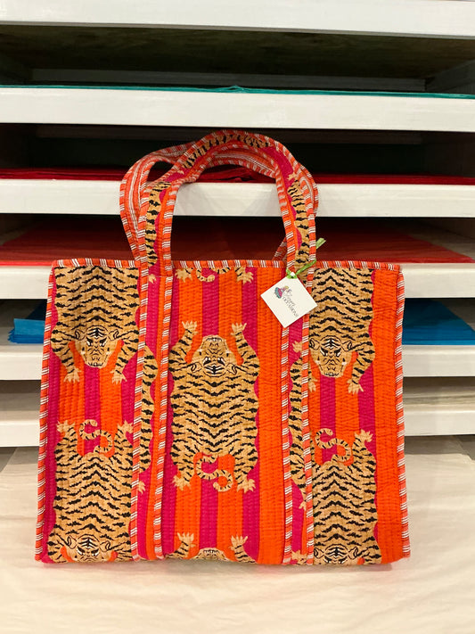 ANIMAL TOTE/SHOPPING QUILTEDBAG