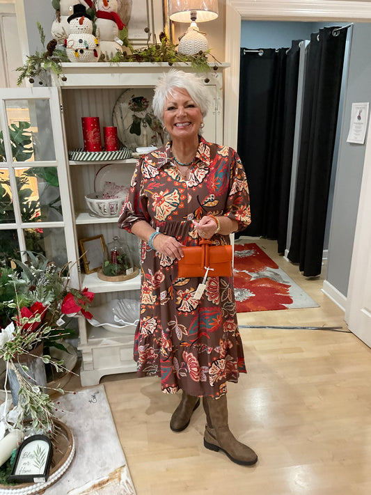 MAXI MULTI COLOR DRESS (K0645