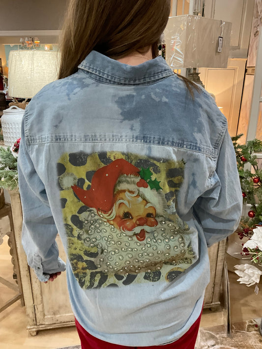 VINTAGE SANTA DENIM SHIRT