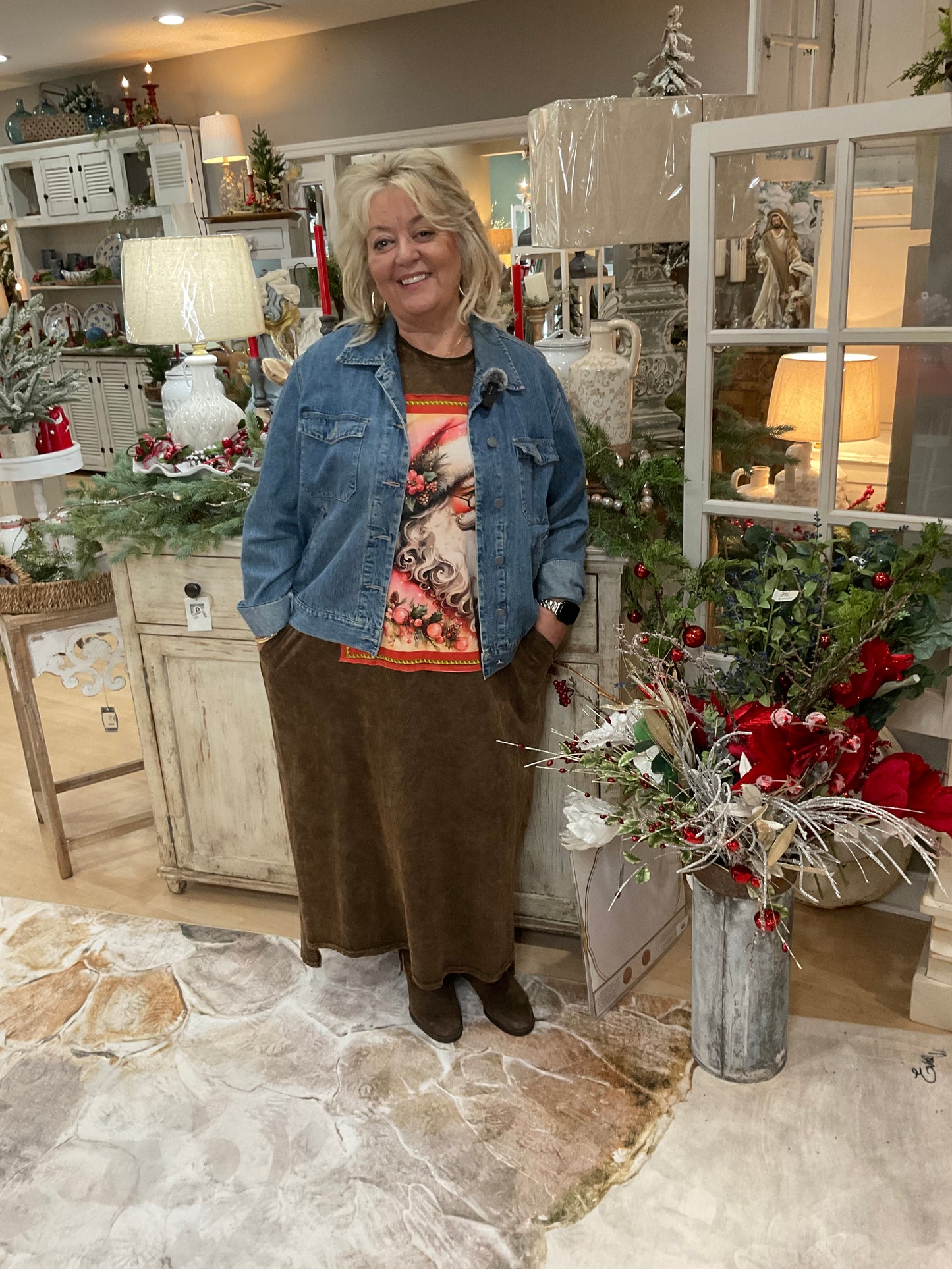 SANTA MAXI DRESS (08646