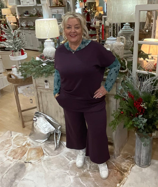 VERY SOFT CROPPED WIDE PANT(P7195