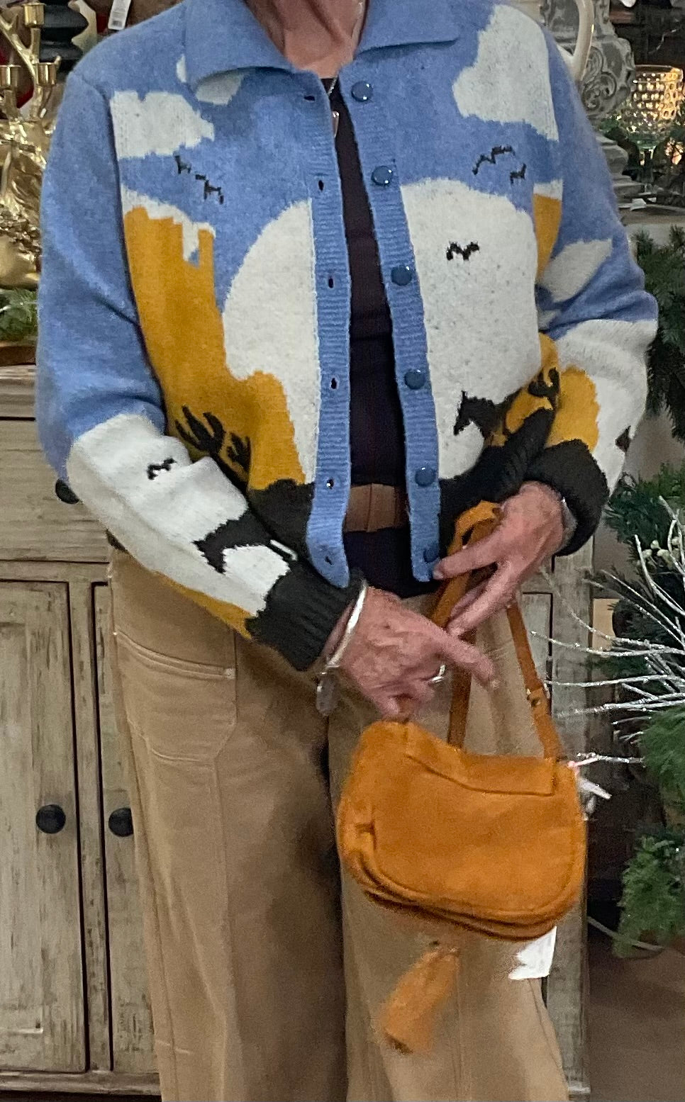 CROSSBODY /100%COWHIDE)