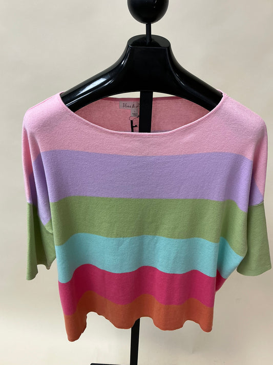 STRIPED COLORBLOCK SWEATER (VT82093