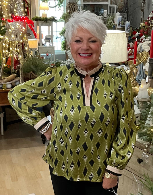 AVACADO PRINT TOP (H12565-2