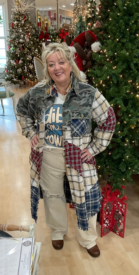 CAMO PRINT MAXI JKT(WYT105