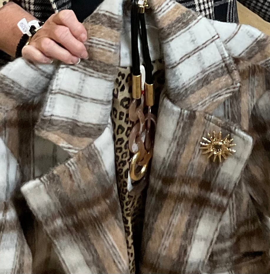 NECKLACE - BROWN/GOLD