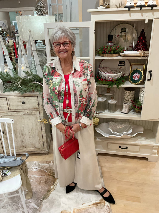 FAUX SUEDE TRIM MESH JKT