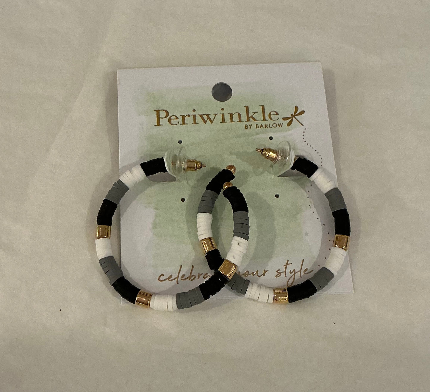 BLK/COLOR BLOCK EARRING