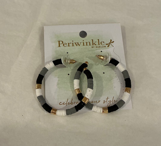BLK/COLOR BLOCK EARRING