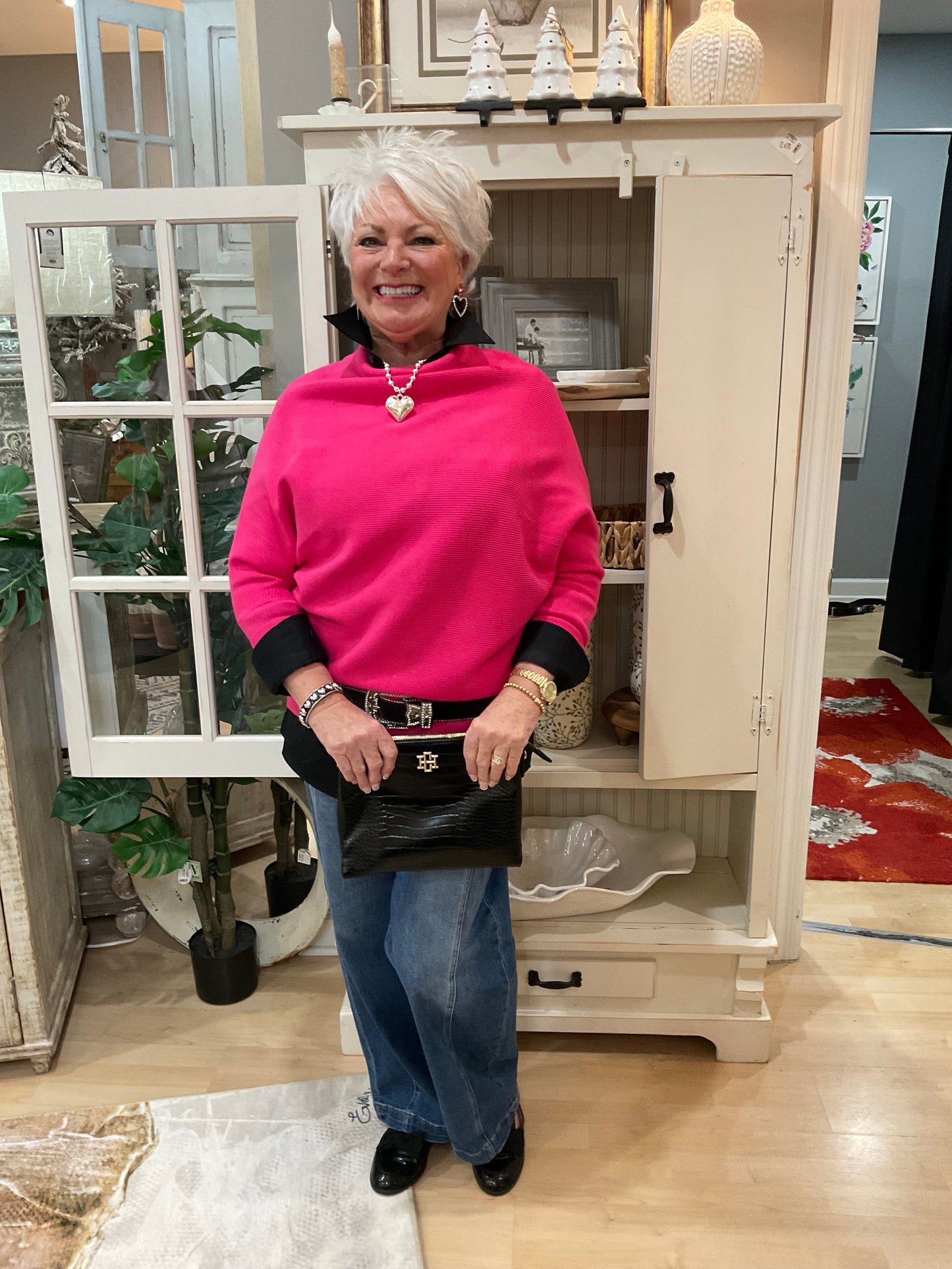 SLOUCH MOCK NCK P/O SWEATER