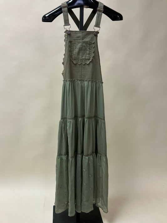 EMBROIDERED SKIRT W/LACE INSETS(ILD5213
