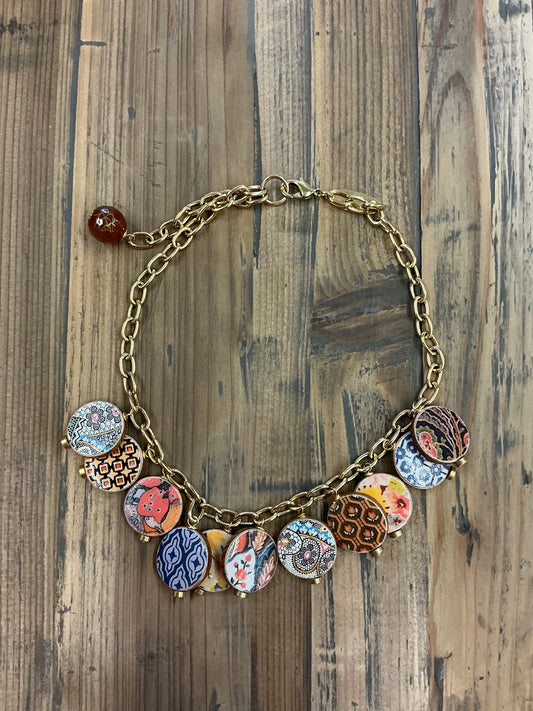 ART DECO CHARM NECKLACE