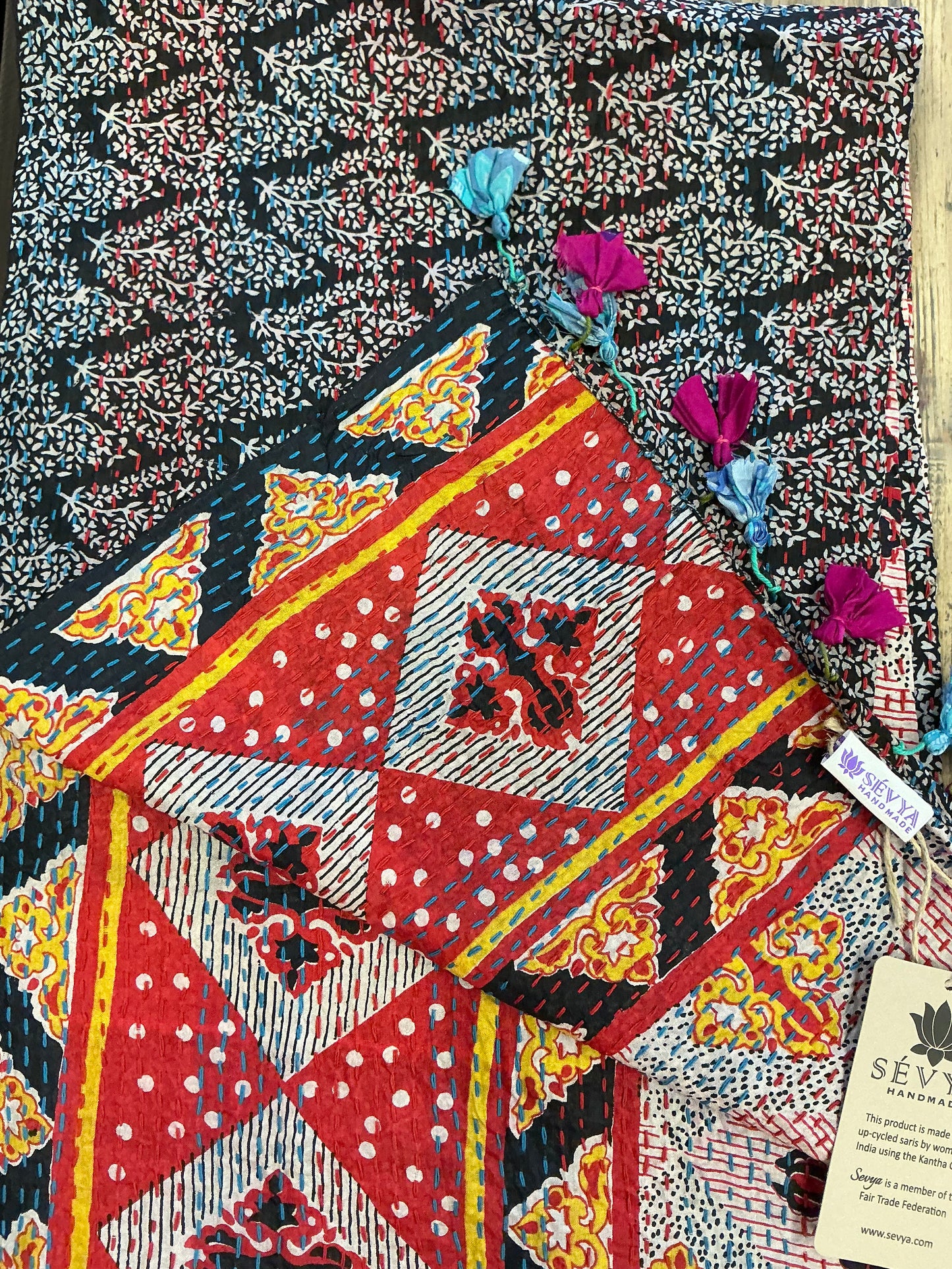 KANTHA SILK SCARF
