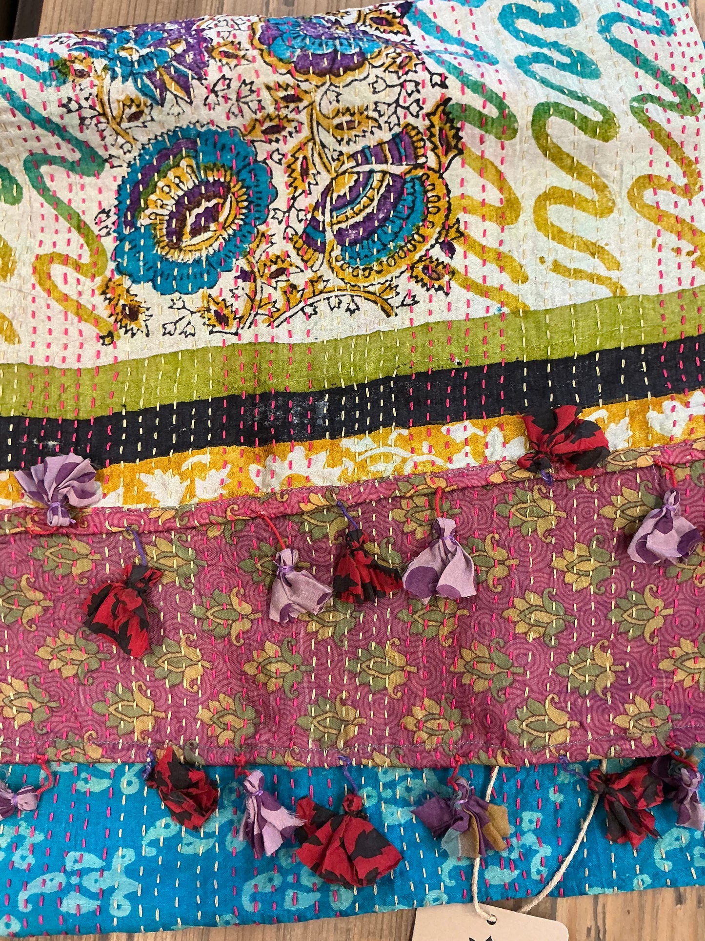 KANTHA SILK SCARF