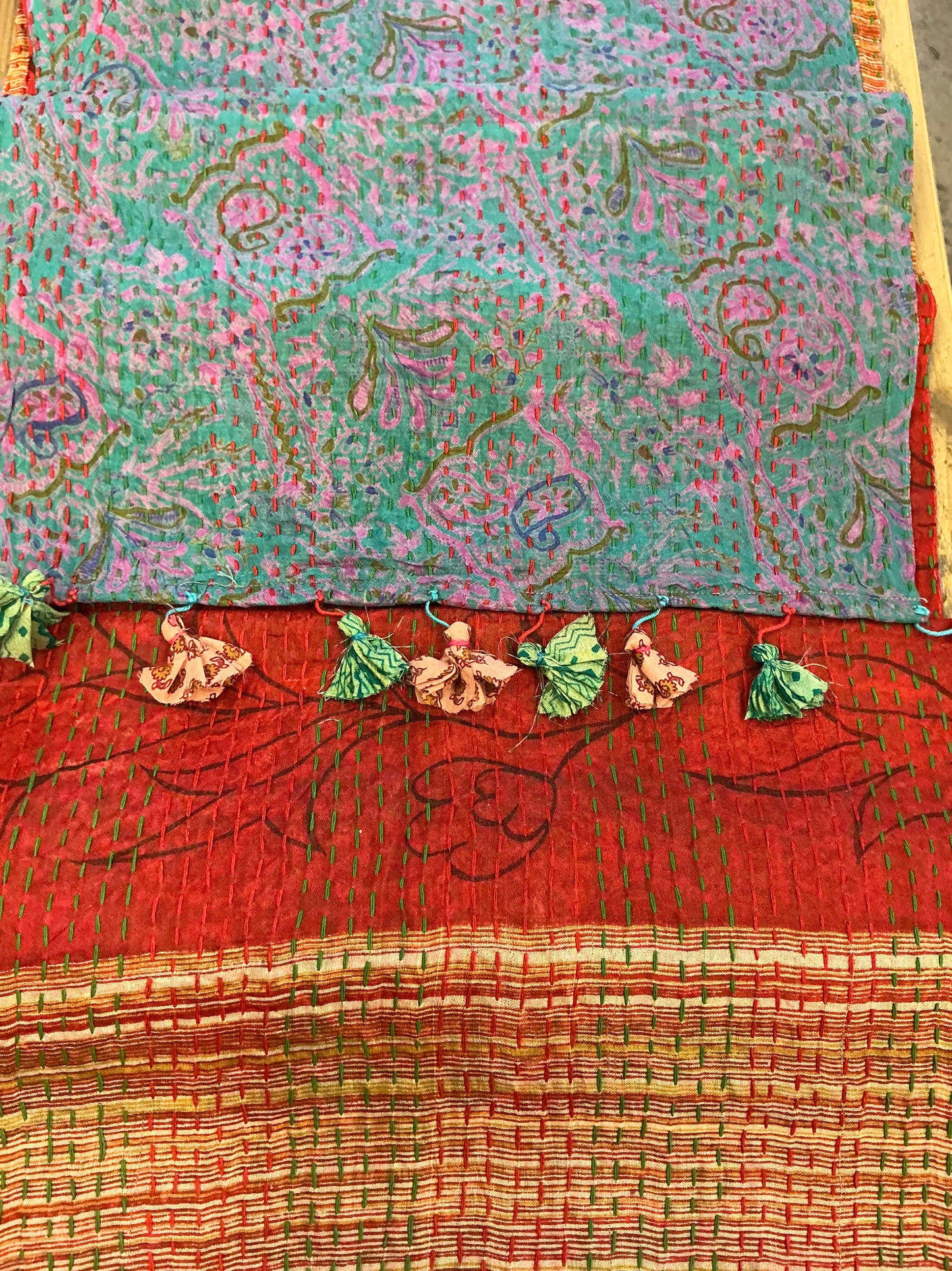 KANTHA SILK SCARF