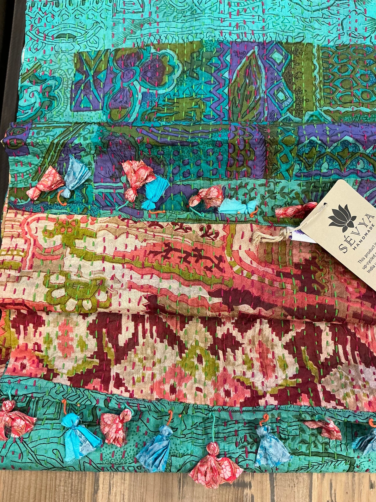 KANTHA SILK SCARF