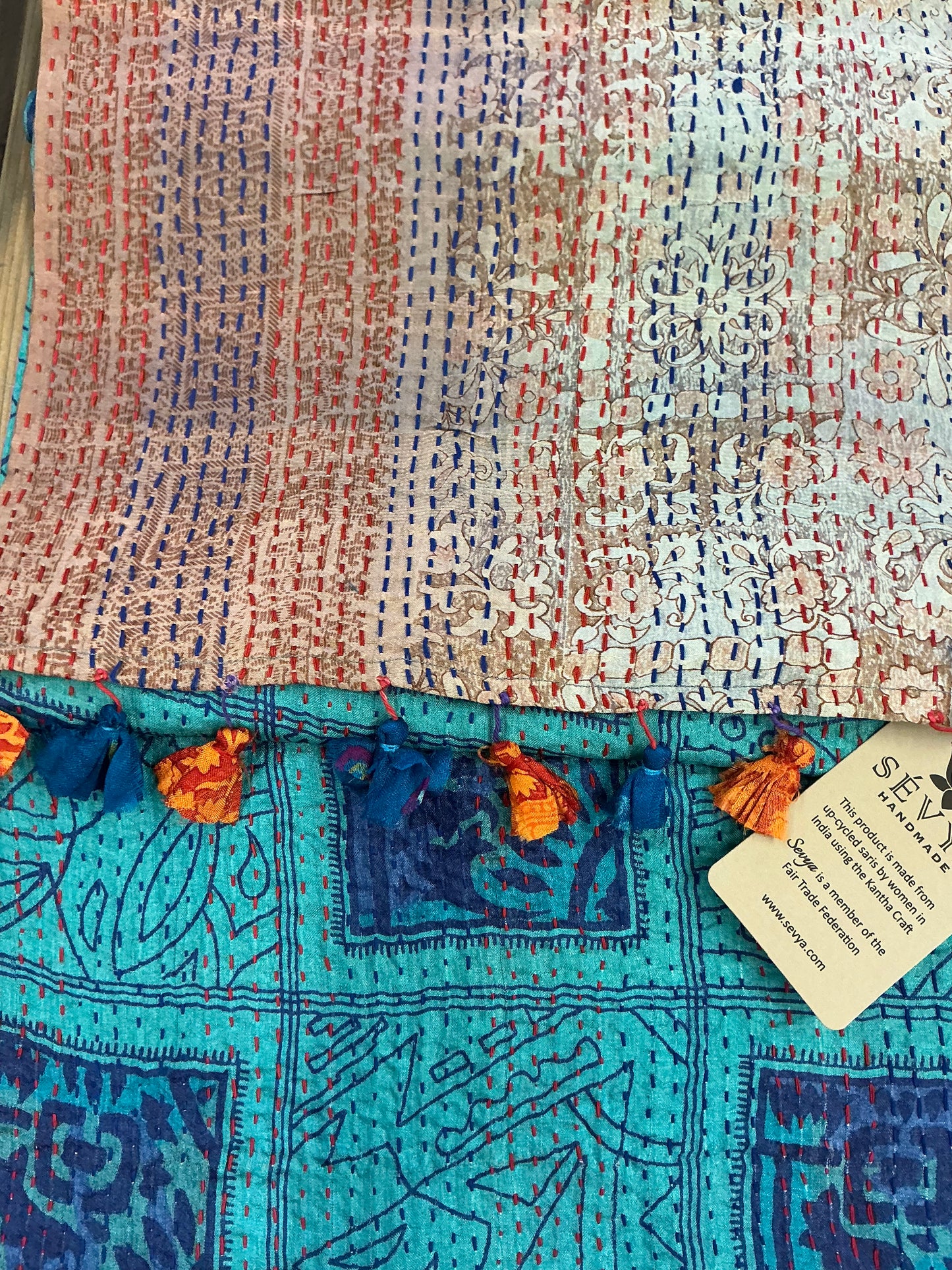 KANTHA SILK SCARF