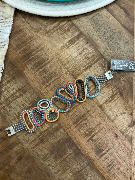 SOAN OVAL & CIRCLE PATTERN BRAC