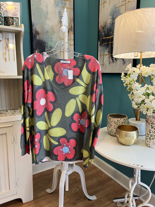 Flower Pop Sweater