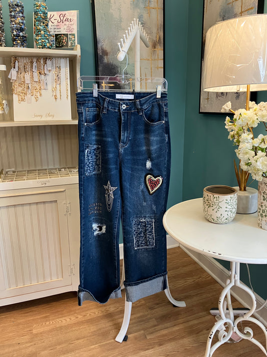 Heart on my jean