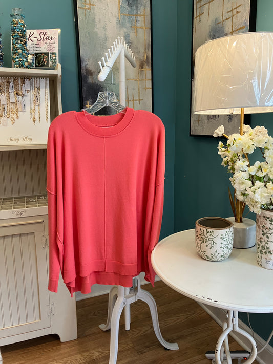 Coral Bliss Sweater