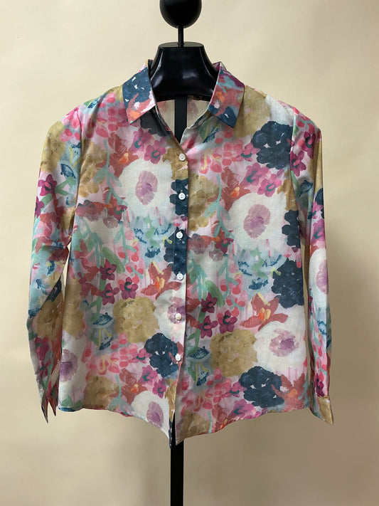 FLORAL COTTON SHIRT (FRENCH PRINT)