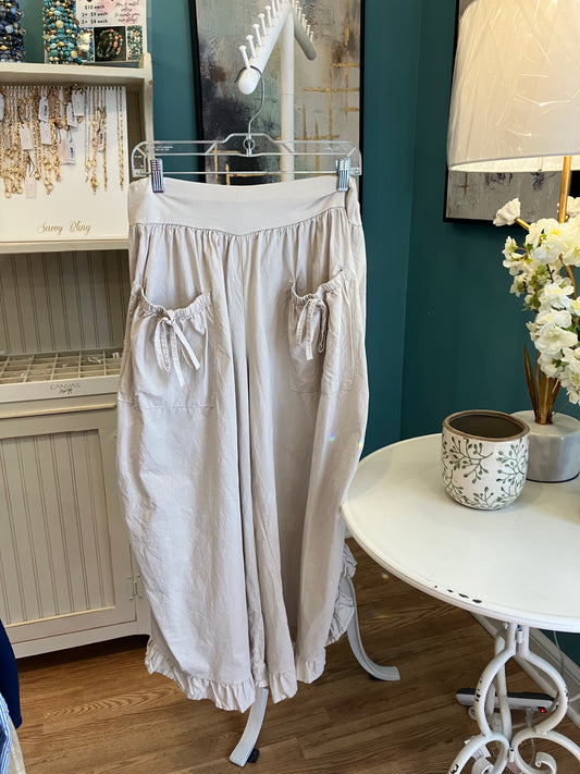 Drawstring pocket pant