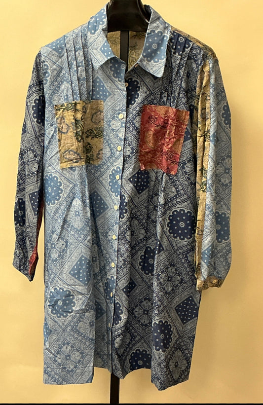 MULTI COLOR PATCHWORK DRESS