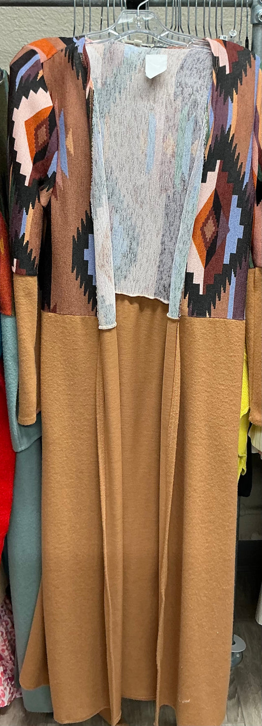 AZTEC PRINT CARDIGAN (SRT1110-1