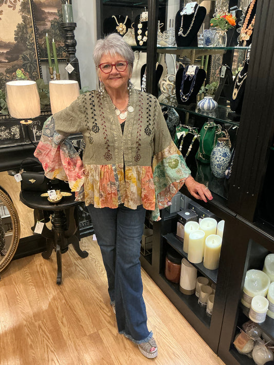 BOHEMIAN RHAPSODY EMB LONG KIMONO