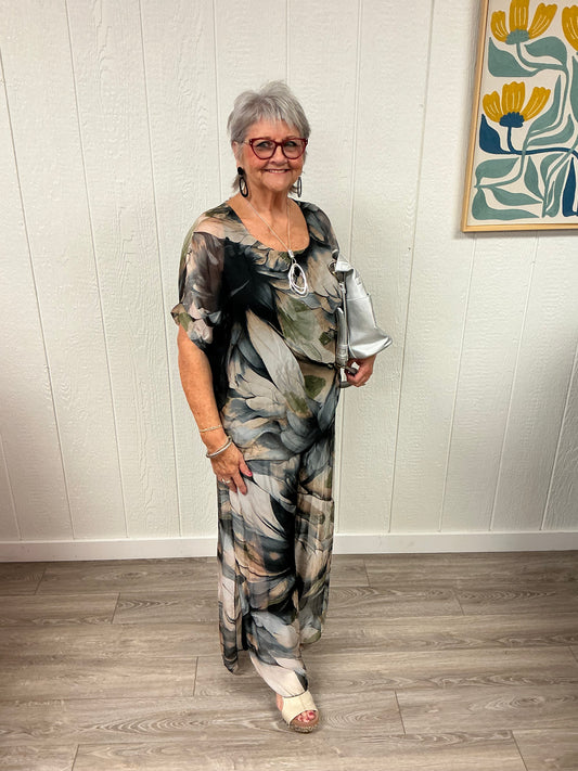 SMOKY MAGNOLIA SILK TOP