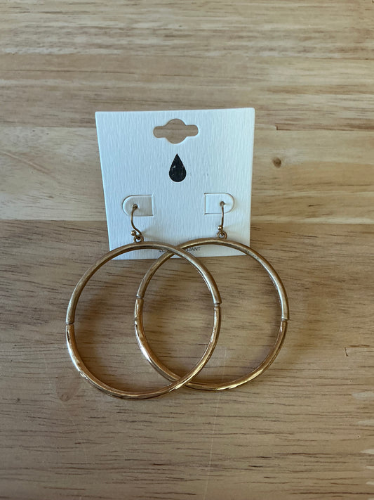 GOLD FRENCH HOOK EARRING