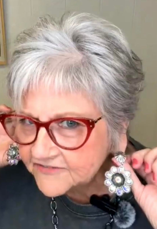 IRIDESCENT FLOWER EAR