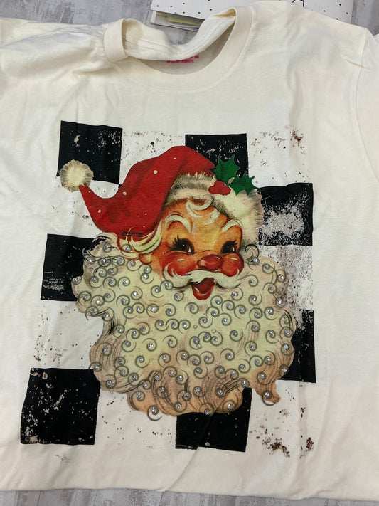 CHECKER SANTA TEE (08659