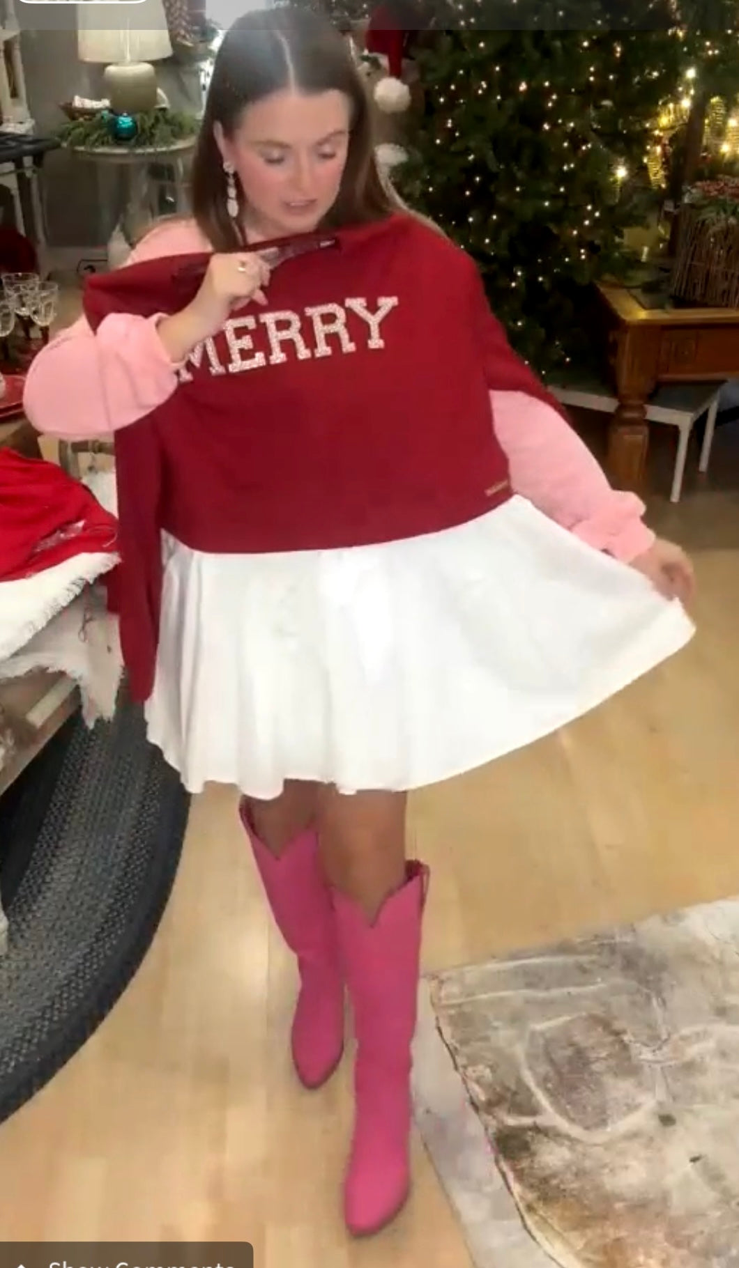 LONG SLV MERRY CHRISTMAS