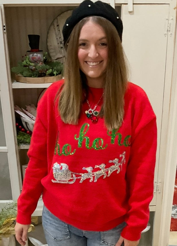 SEQ SANTA SLEIGH SWEATER(SH12816