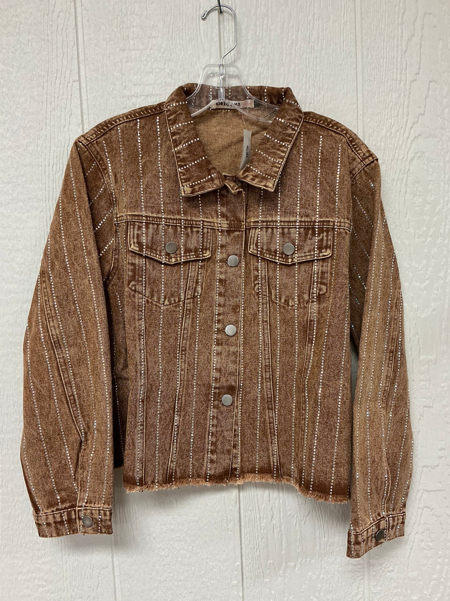 DENIM JKT/MESH STONE SLV(OLS-4777