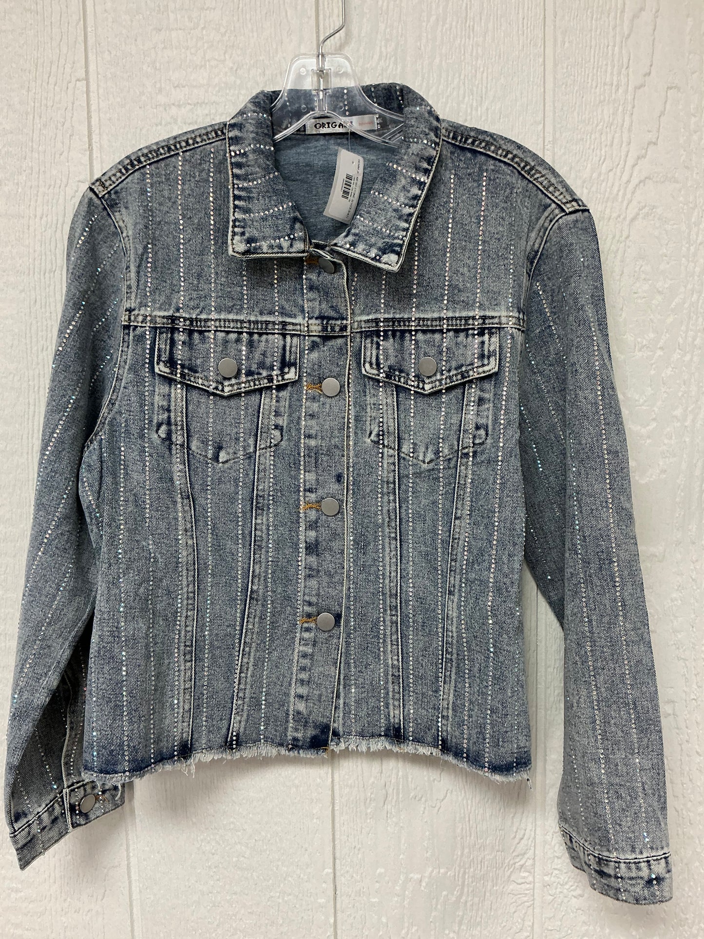 DENIM JKT/MESH STONE SLV(OLS-4777