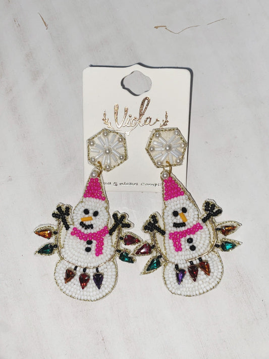 SNOWMAN EARRINGS