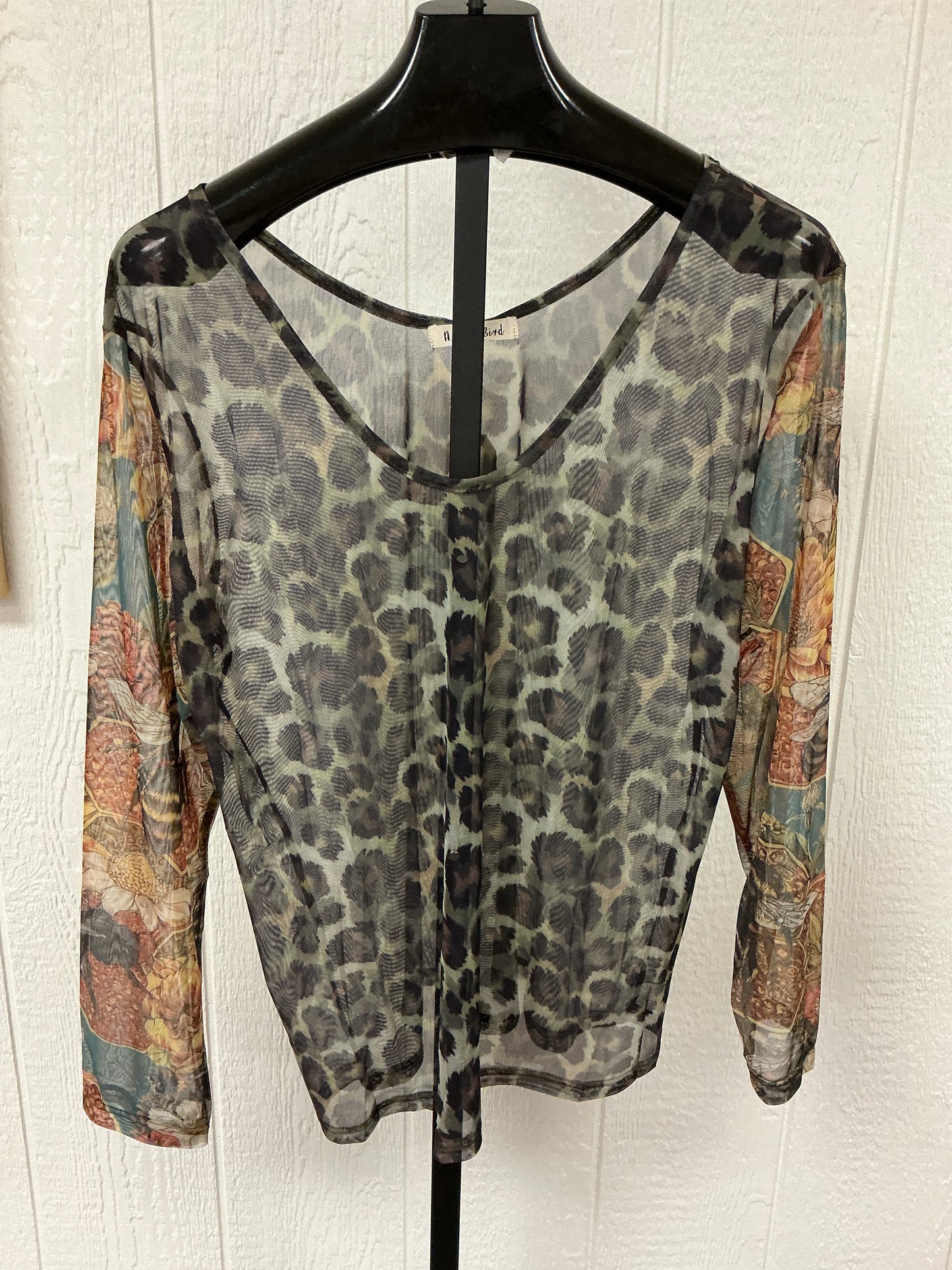 LEOPARD MESH TOP (08662