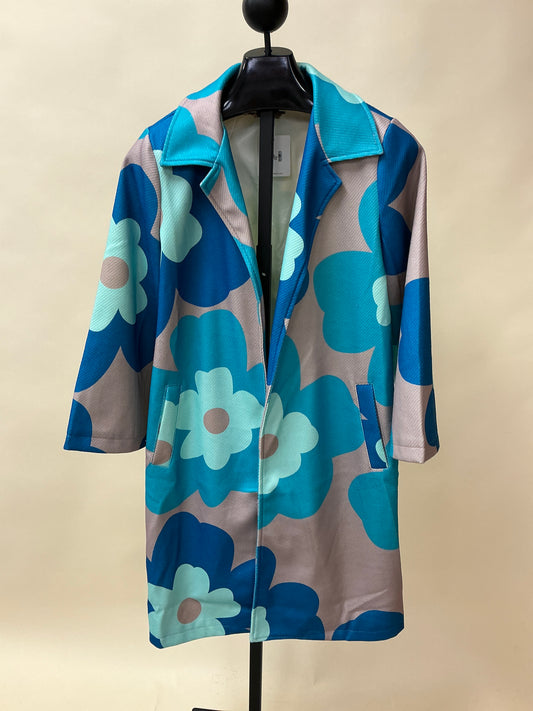 BOLD RETRO PRINT OVERCOAT(DJ30713